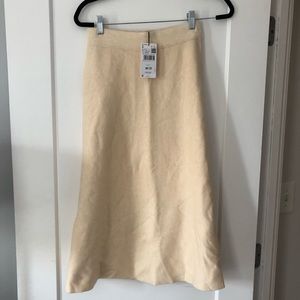 NWT Mango Skirt, Ivory Cream, Small